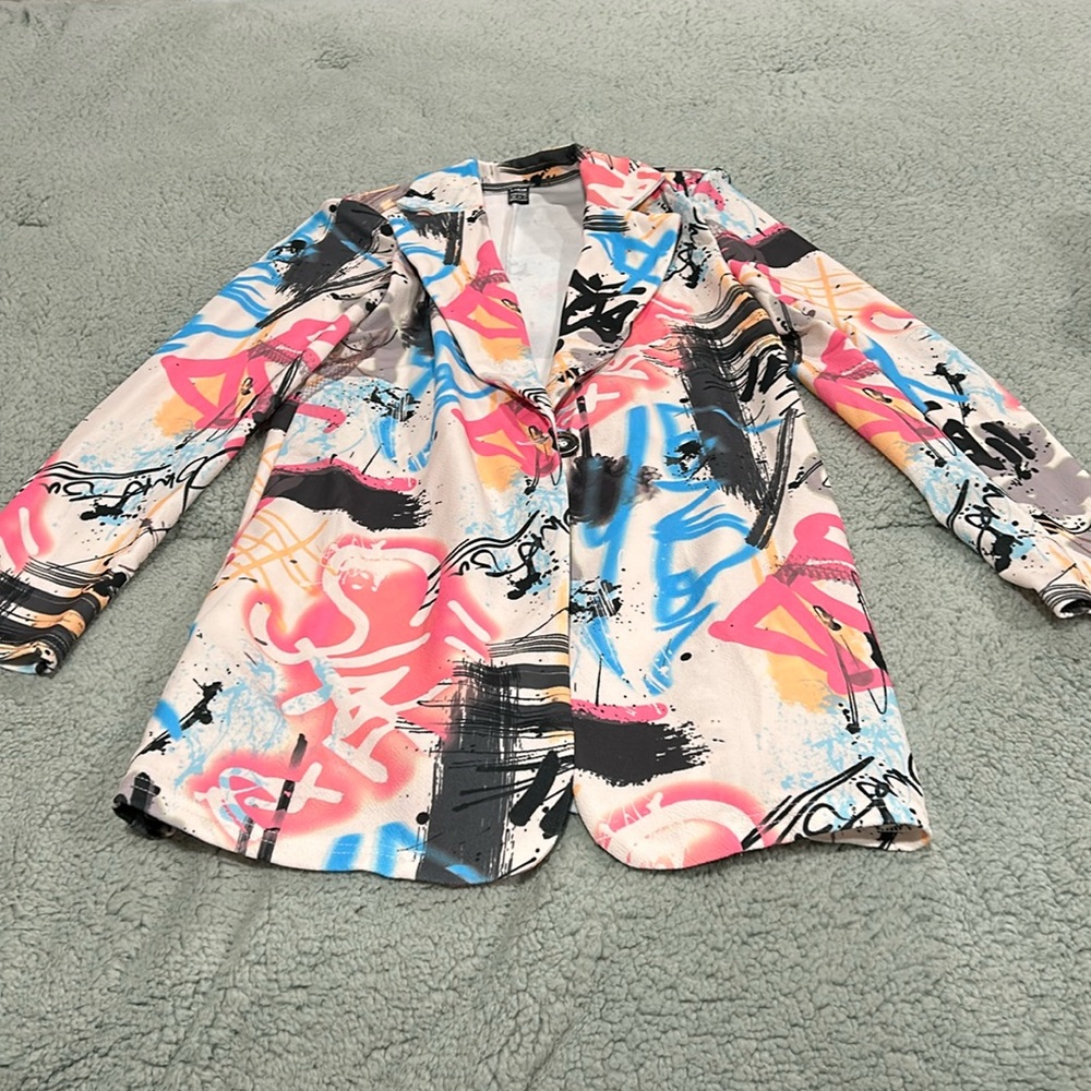 Polyester blazer. Size XS